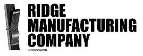 Ridge Manufacturing Company Inc.